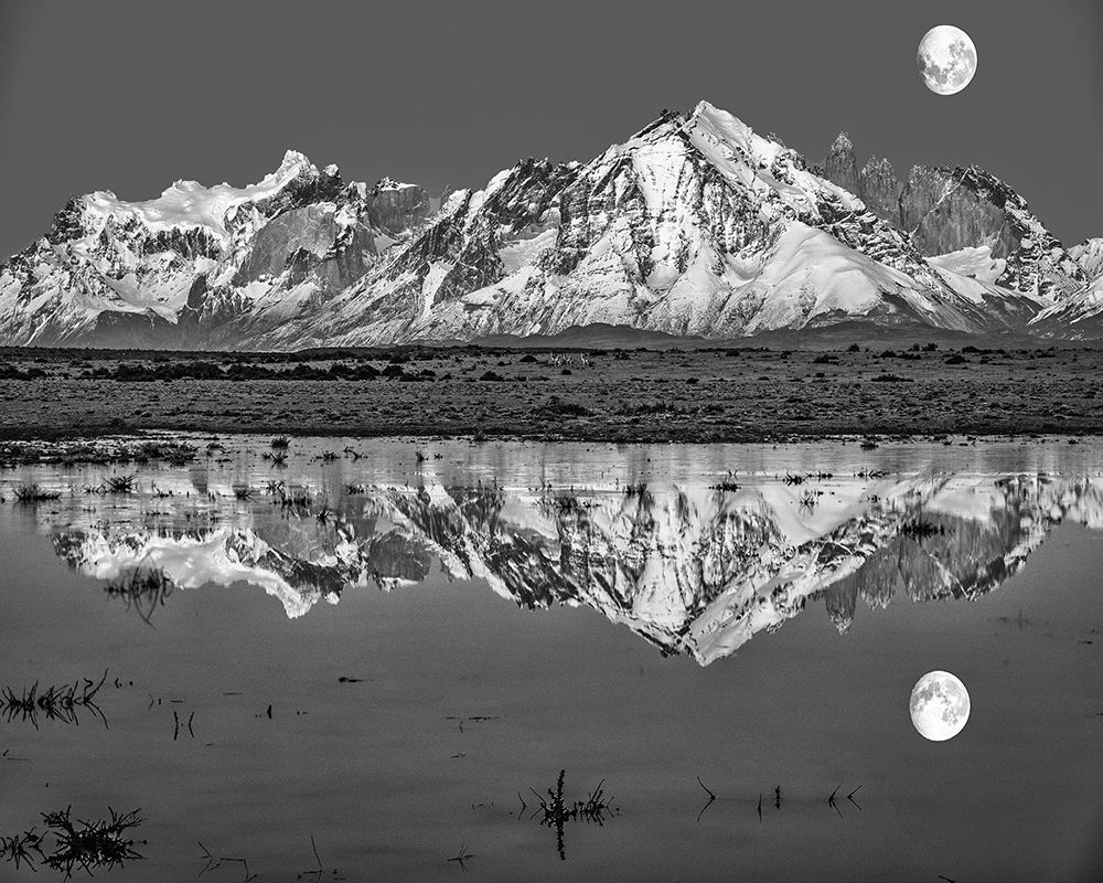 Torres del Paine moon reflection, Chile art print by John Ford for $57.95 CAD