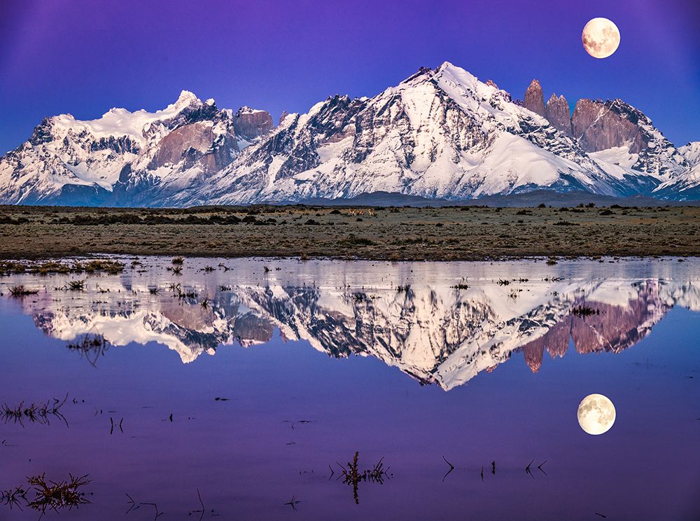 Torres del Paine reflection moon, Chile art print by John Ford for $57.95 CAD