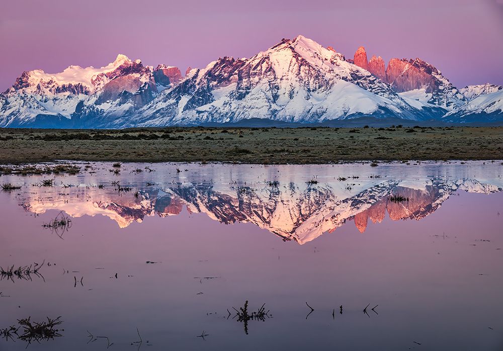Torres del Paine reflection sunrise, Chile art print by John Ford for $57.95 CAD