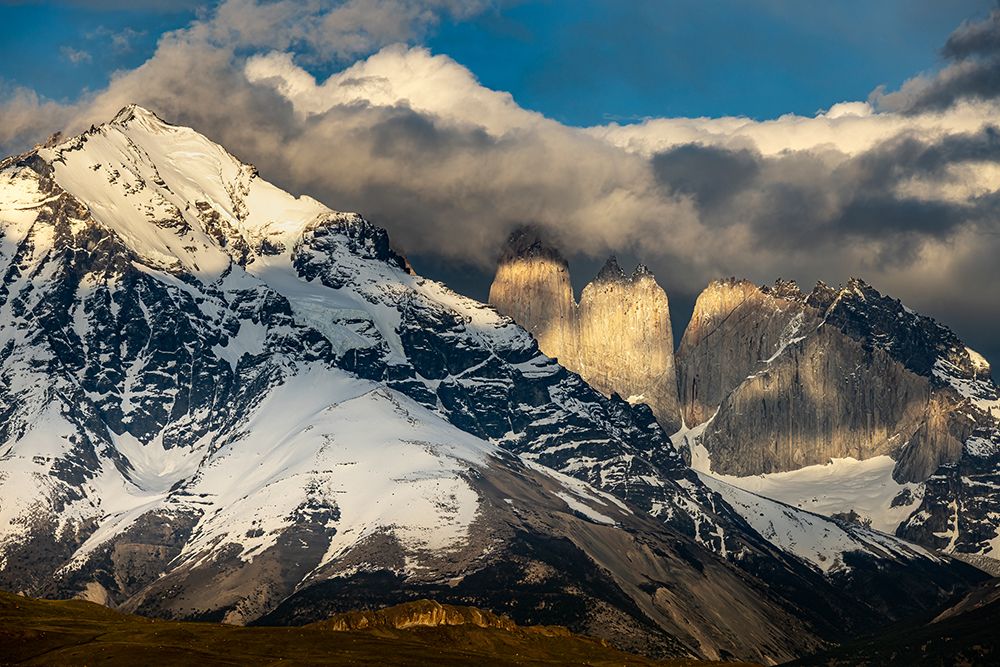 Torres del Paine and clouds, Chile art print by John Ford for $57.95 CAD