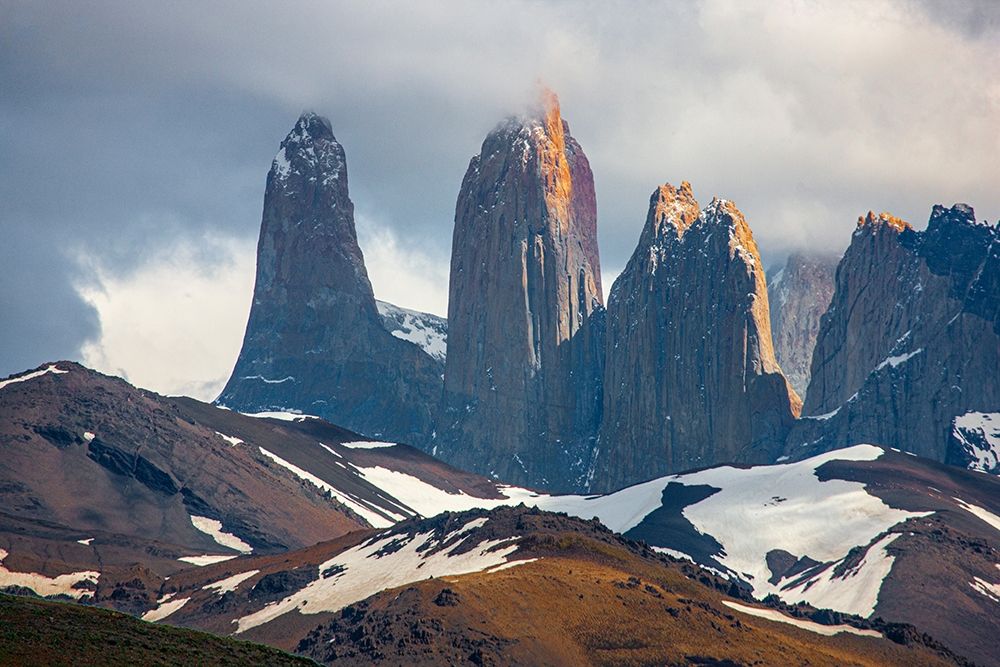 These are the source for the name of the park- the towers-or Torres of Paine art print by Mallorie Ostrowitz for $57.95 CAD