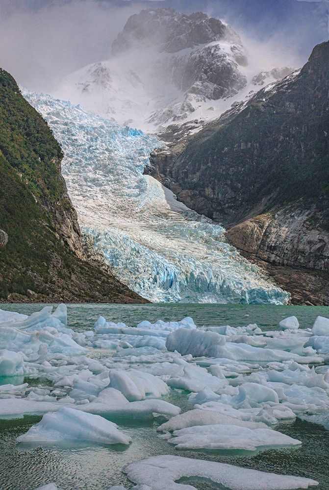 The Serrano glacier is one of the main attractions found in Parc Nacional Bernardo Higgins in Chile art print by Mallorie Ostrowitz for $57.95 CAD
