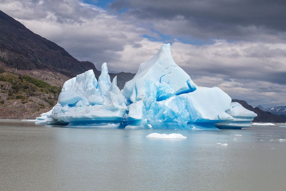 Located within Parc Nacional Torres del Paine-this lake is home to numerous icebergs and glaciers art print by Mallorie Ostrowitz for $57.95 CAD