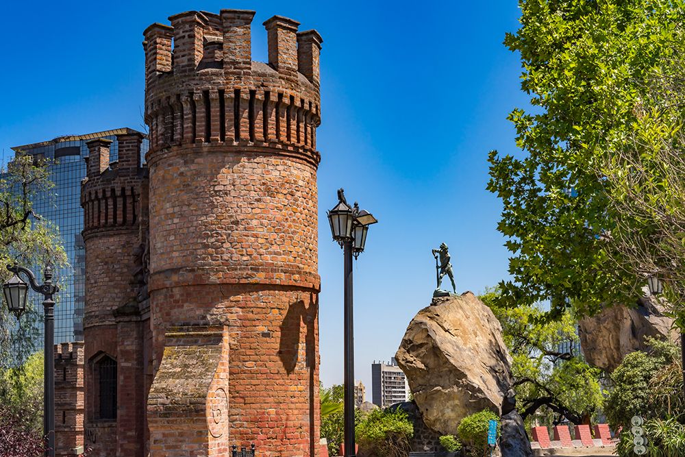 Castillo Hidalgo-Santiago-Chile-Castle created in 1816 art print by William Perry for $57.95 CAD