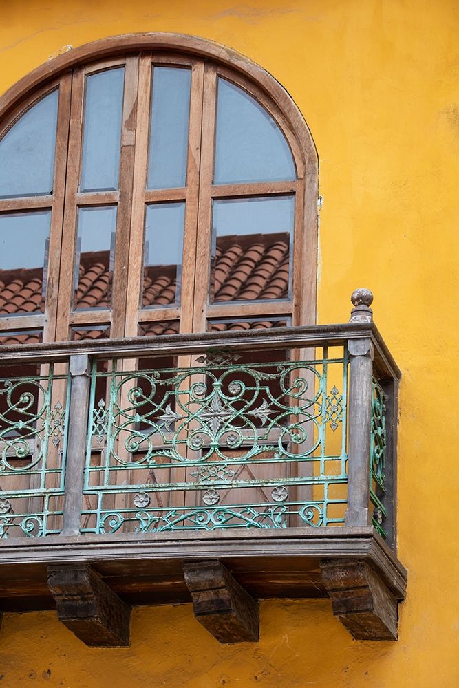 South America-Colombia-Cartagena Typical historic colonial architecture-balcony detail art print by Cindy Miller Hopkins for $57.95 CAD