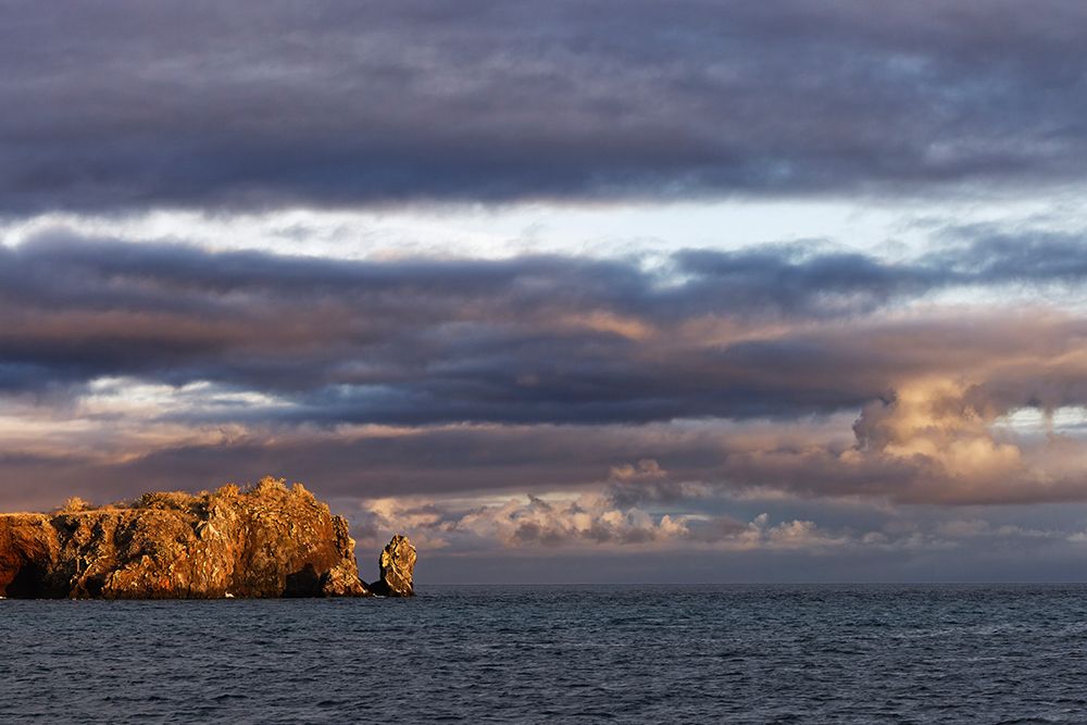 Sunset on rocky outcropping-Espanola Island-Galapagos Islands-Ecuador art print by Adam Jones for $57.95 CAD