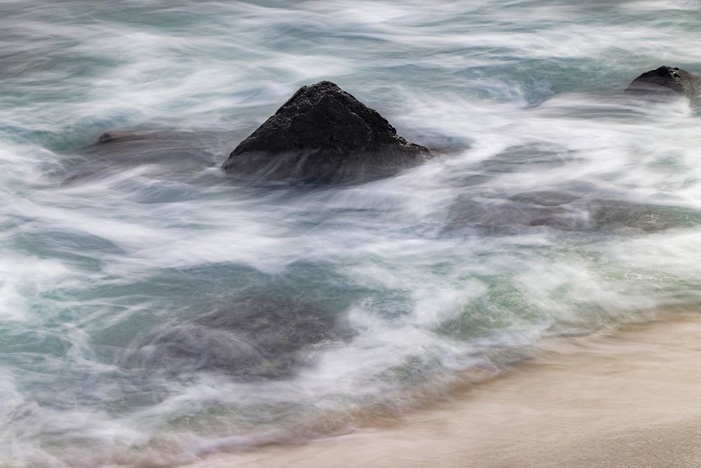 Waves crashing over lava rocks on shoreline of Espanola Island-Galapagos Islands-Ecuador art print by Adam Jones for $57.95 CAD