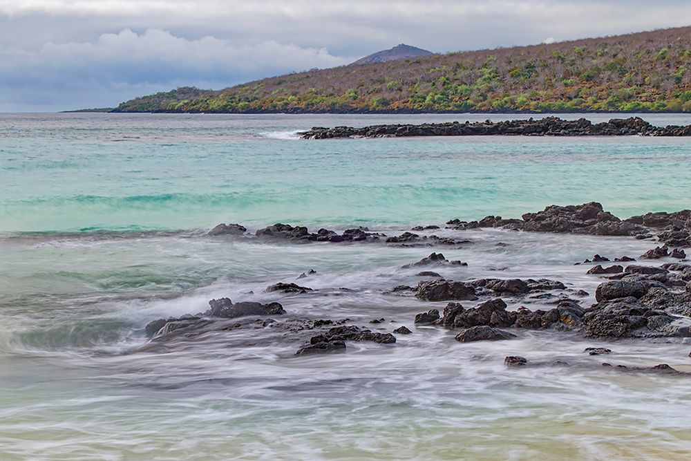 Small waves on lava rocks along shoreline of Floreana Island-Galapagos Islands-Ecuador art print by Adam Jones for $57.95 CAD