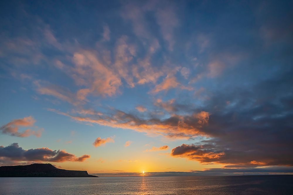 Sunset over Pacific Ocean-Santiago Island-Galapagos Islands-Ecuador art print by Adam Jones for $57.95 CAD