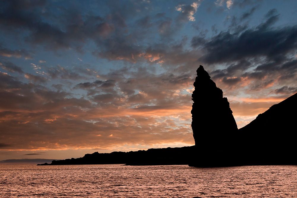 Pinnacle Rock at sunset-Bartholomew Island-Galapagos Islands-Ecuador art print by Adam Jones for $57.95 CAD