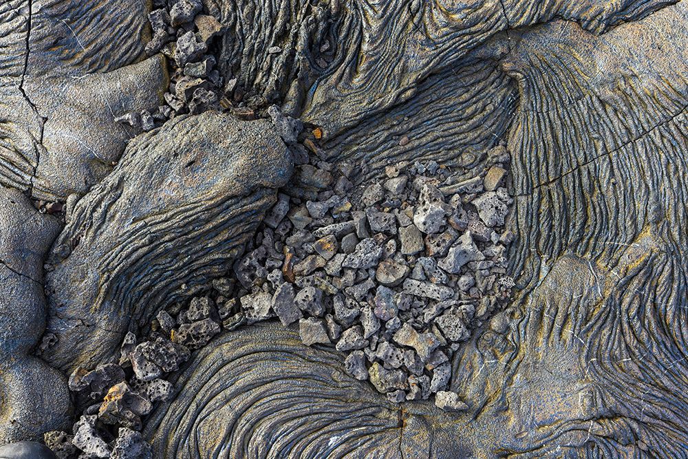 Recent Pahoehoe lava flow-Sullivan Bay-Santiago Island-Galapagos Islands-Ecuador art print by Adam Jones for $57.95 CAD