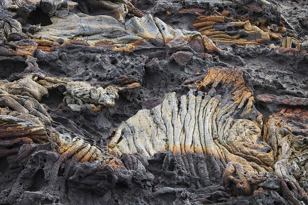 Recent Pahoehoe lava flow-Sullivan Bay-Santiago Island-Galapagos Islands-Ecuador art print by Adam Jones for $57.95 CAD