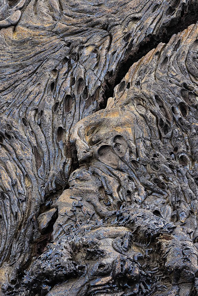 Recent Pahoehoe lava flow-Sullivan Bay-Santiago Island-Galapagos Islands-Ecuador art print by Adam Jones for $57.95 CAD
