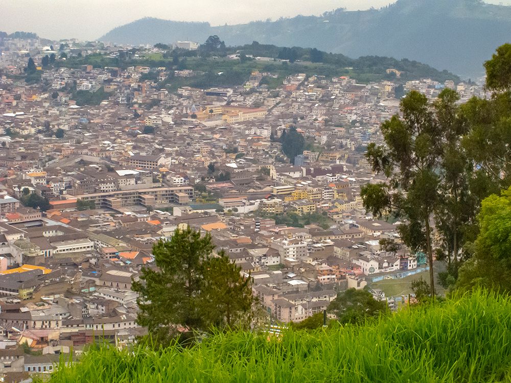 Ecuador-Quito. Overview of Old Town buildings. art print by Jaynes Gallery for $57.95 CAD