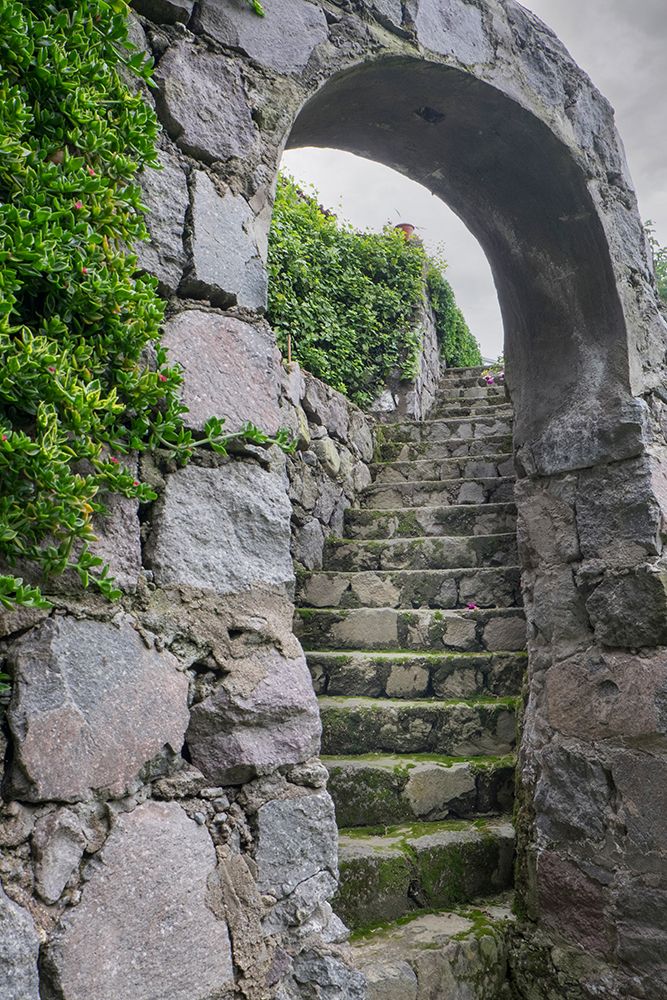These old stone steps connect courtyards at a home in the high Andes. art print by Betty Sederquist for $57.95 CAD