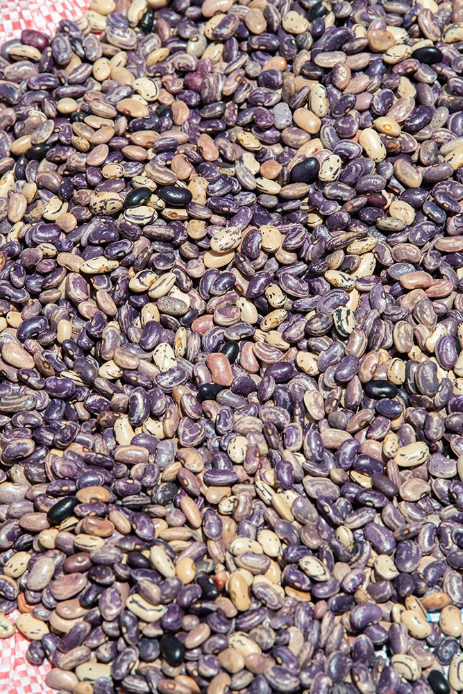 Ecuador-Quito-Otavalo-food market. Purple pinto beans. art print by Cindy Miller Hopkins for $57.95 CAD