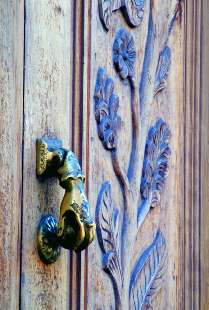 Mexico, San Miguel de Allende, hand door knocker art print by Nancy Rotenberg for $57.95 CAD