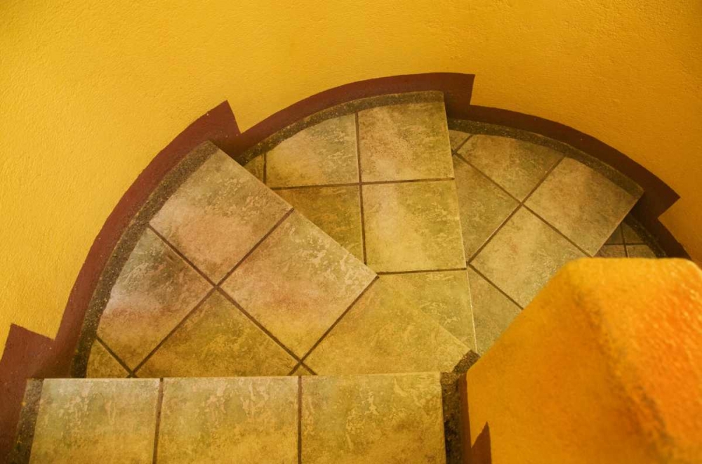 Mexico Abstract pattern on stairs art print by Nancy Rotenberg for $57.95 CAD