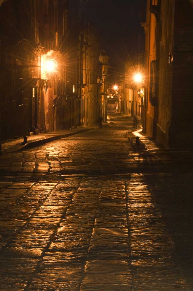 Mexico, San Miguel de Allende Street Lanterns art print by Nancy Rotenberg for $57.95 CAD