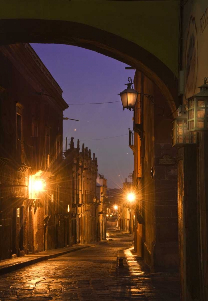 Mexico, San Miguel de Allende Street Lanterns art print by Nancy Rotenberg for $57.95 CAD