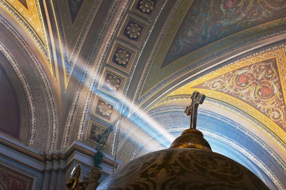 Mexico, Morelia Rays into Roman Catholic church art print by Nancy Rotenberg for $57.95 CAD