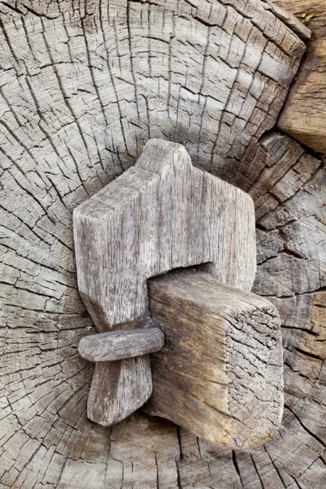 Mexico, Tecate Wooden bench at Rancho La Purerta art print by Don Paulson for $57.95 CAD
