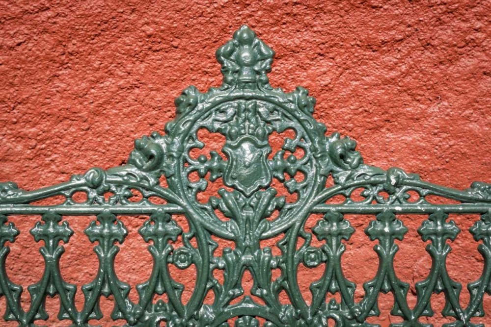 Mexico, Guanajuato Detail of metal park bench art print by Don Paulson for $57.95 CAD
