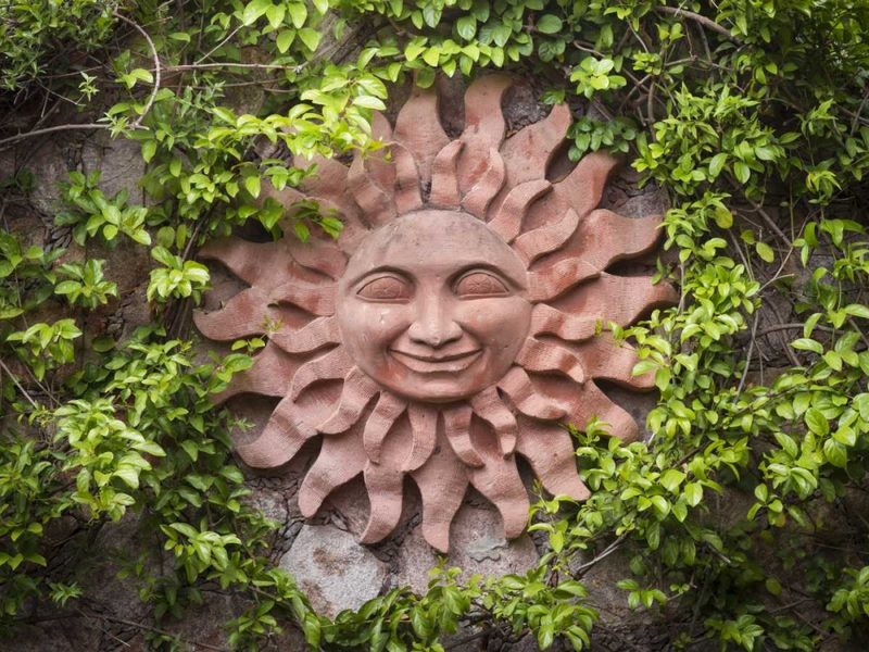 Mexico Decoration on garden wall art print by Don Paulson for $57.95 CAD