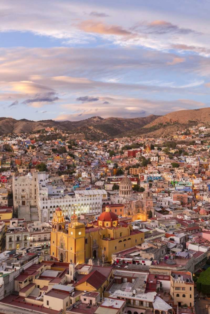 Mexico, Guanajuato Overview of city art print by Don Paulson for $57.95 CAD