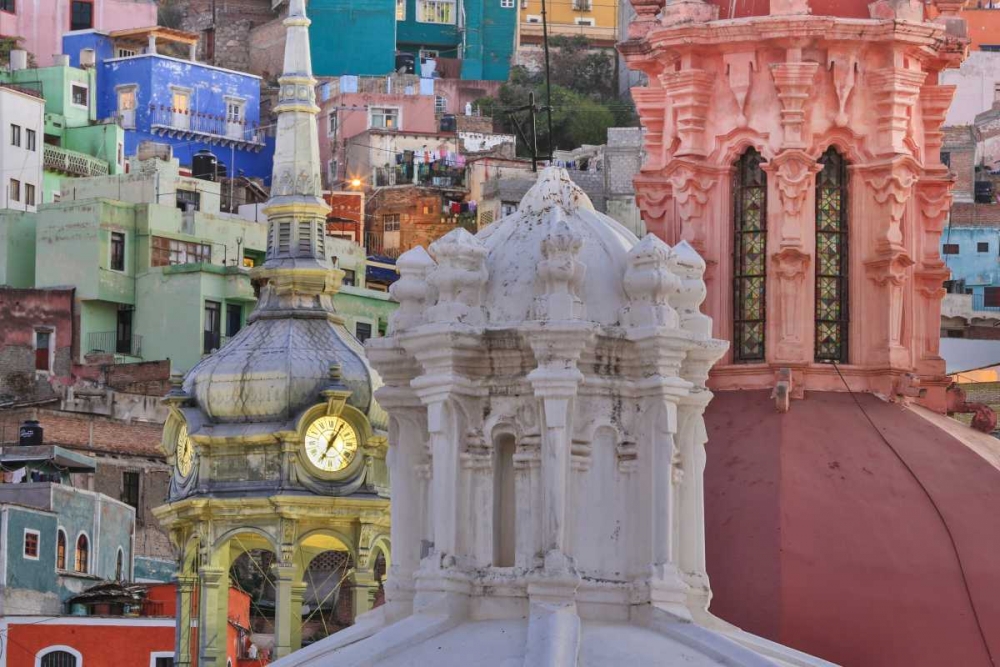 Mexico, Guanajuato Houses and church domes art print by Don Paulson for $57.95 CAD
