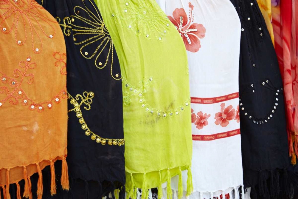 Mexico, Jalisco Scarves sold by street vendors art print by Steve Ross for $57.95 CAD
