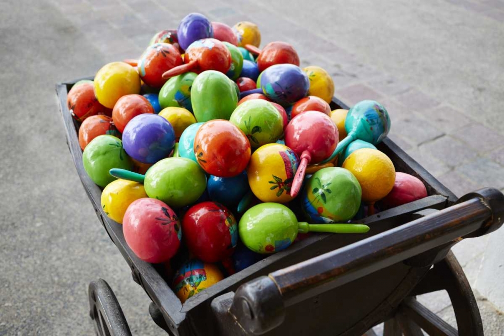 Mexico, Jalisco Maracas in vendors street cart art print by Steve Ross for $57.95 CAD