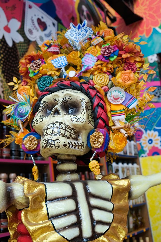 Playa del Carmen, Mexico. Large Dia de Los Muertos skeletons art print by Julien McRoberts for $57.95 CAD