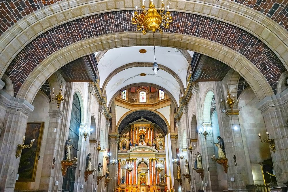 Arch entrance Basilica Altar Santo Domingo Church-Mexico City-Mexico art print by William Perry for $57.95 CAD