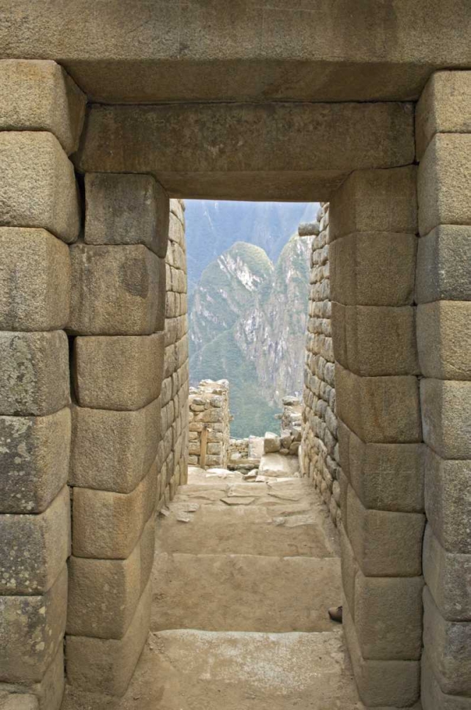 Peru, Machu Picchu, Double-jamb doorway entrance art print by Dennis Kirkland for $57.95 CAD