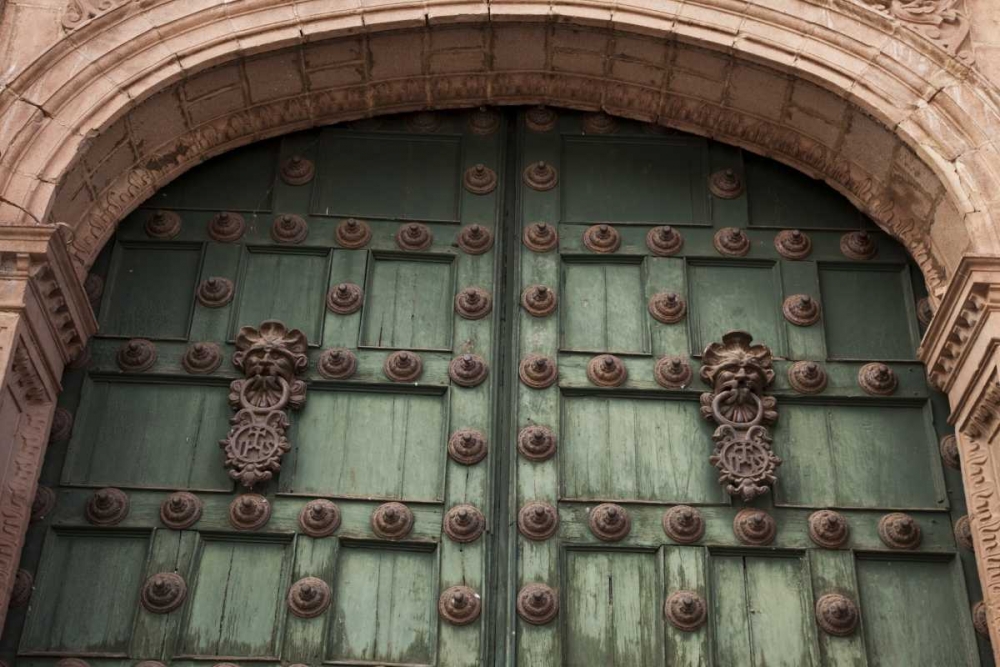 Peru, Cuzco The door of a Jesuit church art print by Wendy Kaveney for $57.95 CAD