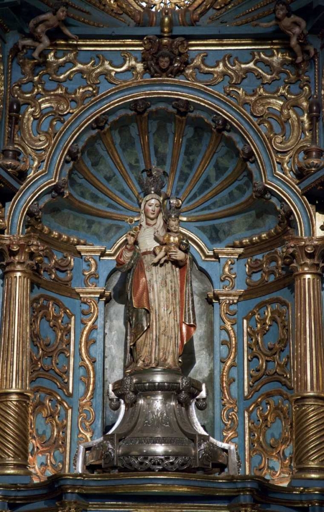 Statue of Mary in Basilica Cathedral, Lima, Peru art print by Wendy Kaveney for $57.95 CAD