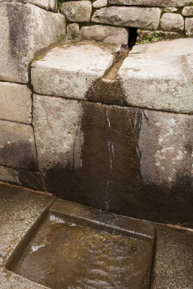 Peru, Machu Picchu Inca stone water fountains art print by Wendy Kaveney for $57.95 CAD