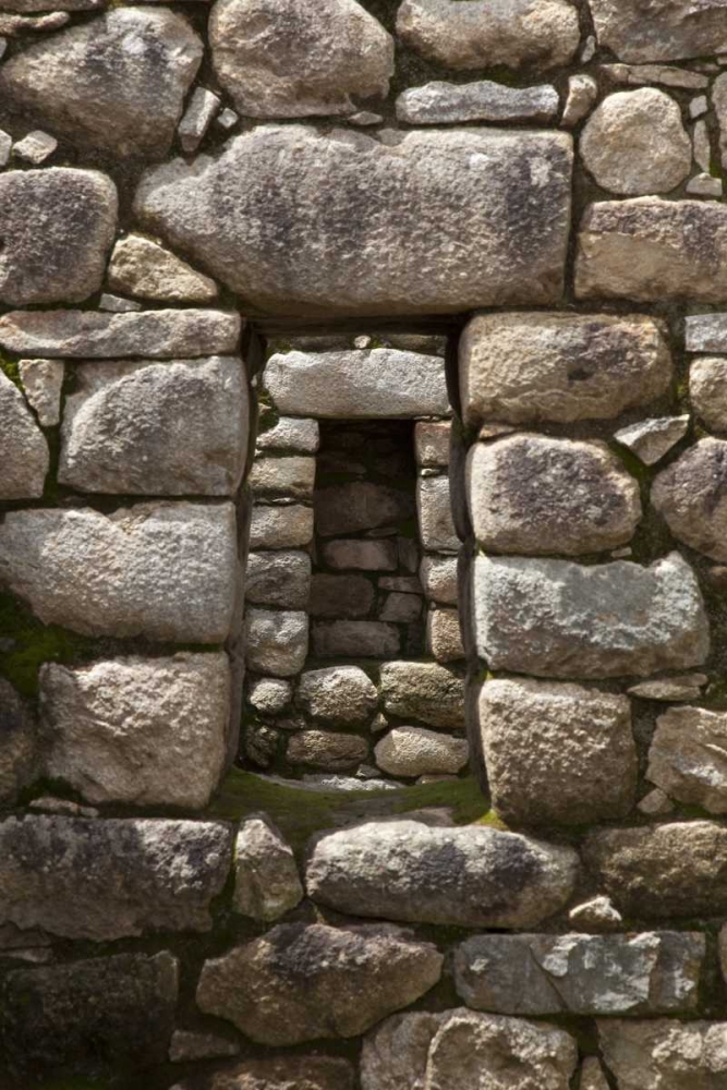 Niche and stone window, Machu Picchu, Peru art print by Wendy Kaveney for $57.95 CAD