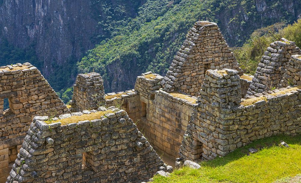Lost City, details of ancient Inca buildings, Machu Picchu, Peru art print by Ken Archer for $57.95 CAD