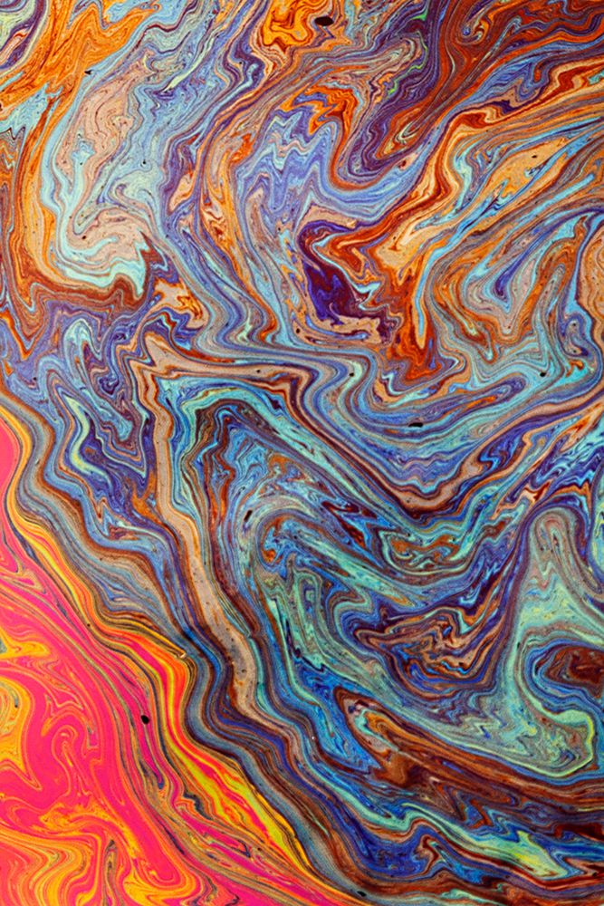 Abstract pattern in oil spilled in small stream-Costa Rica art print by Adam Jones for $57.95 CAD