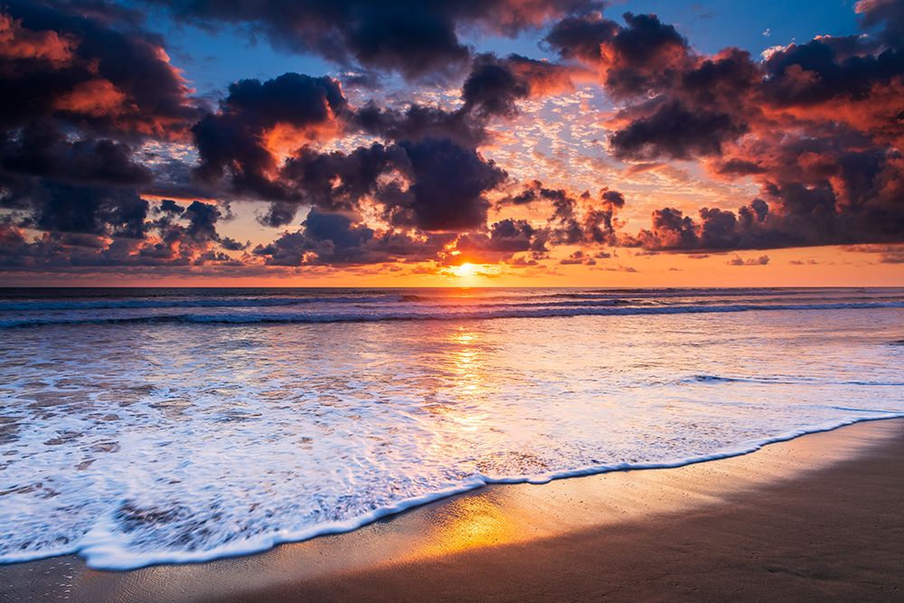 Sunset over the Pacific at Playa Matapalo, Puntarenas Province, Costa Rica art print by Russ Bishop for $57.95 CAD