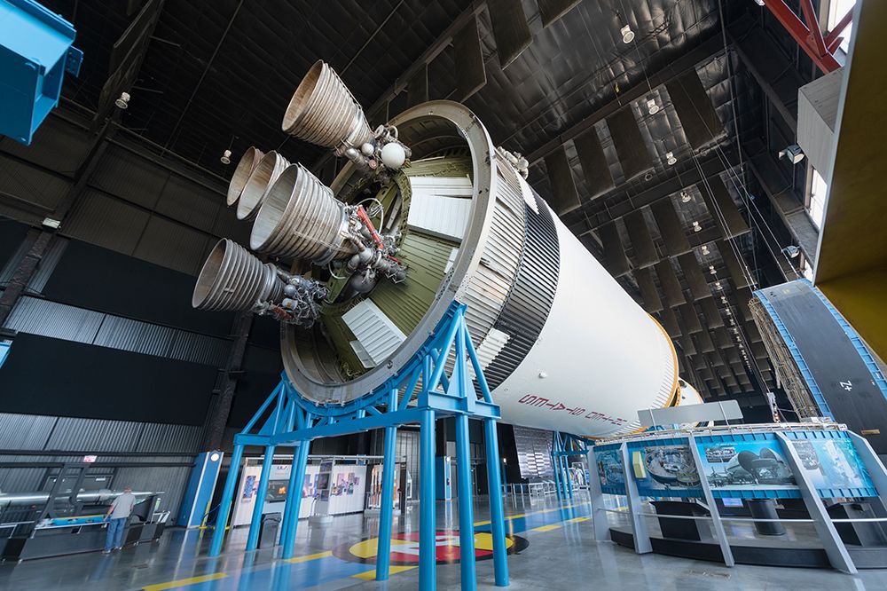 Rocketdyne J-2 engine-Saturn V Moon Rocket US Space and Rocket Center-Huntsville-Alabama art print by Alan Majchrowicz for $57.95 CAD