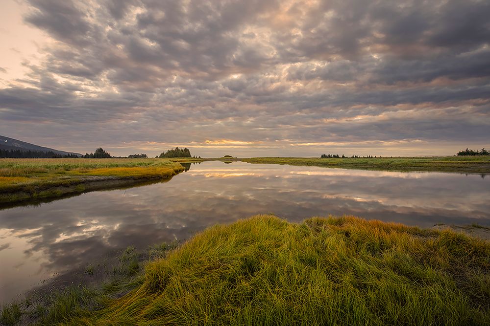 Sunrise on slough of Silver Salmon Creek-Lake Clark National Park and Preserve-Alaska art print by Adam Jones for $57.95 CAD