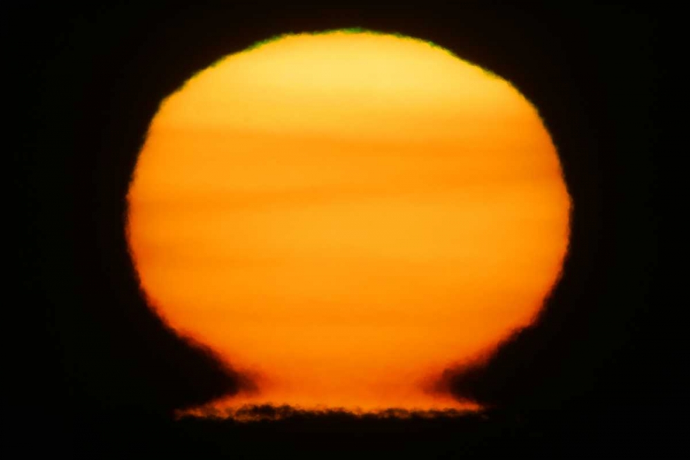 AK, Homer Sun at sunset distorted art print by Arthur Morris for $57.95 CAD
