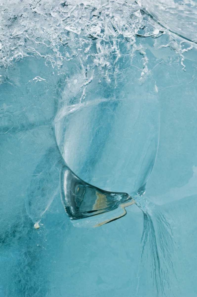 AK, Inside Passage Pattern in ice on glacier art print by Nancy Rotenberg for $57.95 CAD