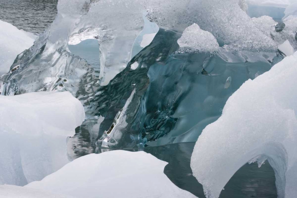 Alaska, Glacier Bay NP Close-up of glacier ice art print by Don Paulson for $57.95 CAD