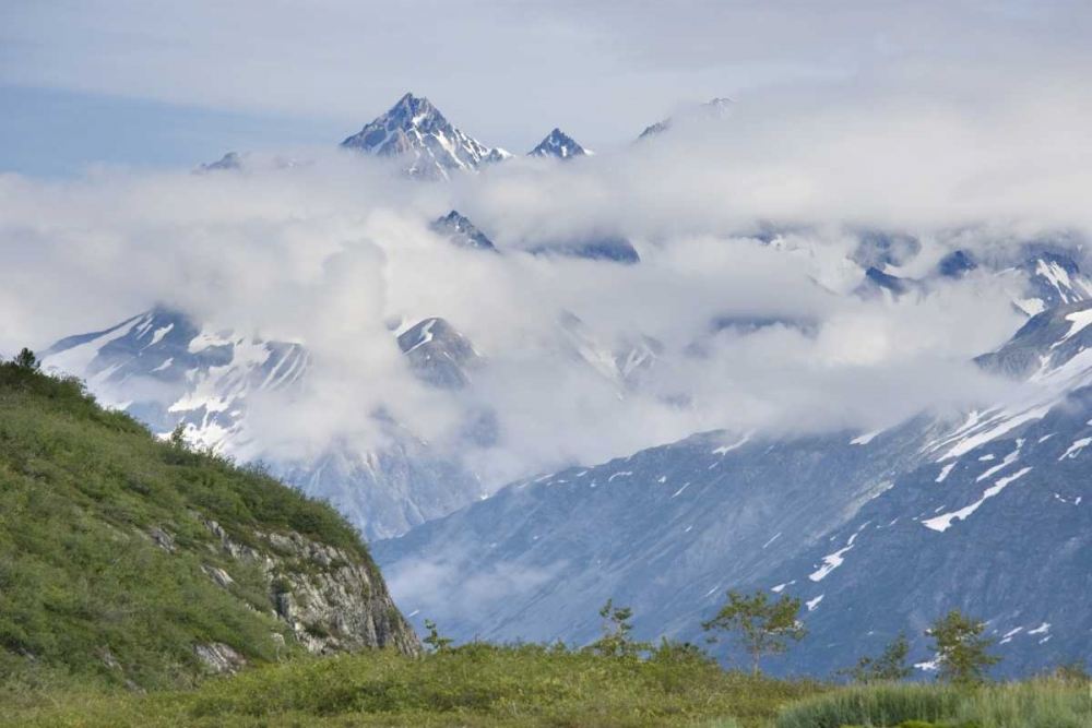Alaska, Glacier Bay NP Clouds over mountain art print by Don Paulson for $57.95 CAD