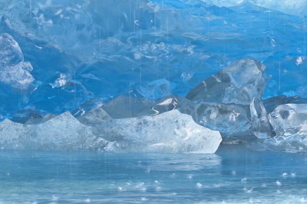 Alaska, Glacier Bay Melting blue on Reid Glacier art print by Don Paulson for $57.95 CAD