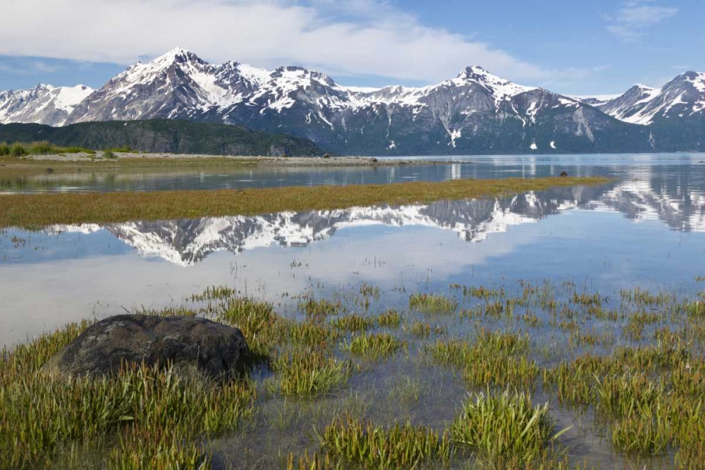 AK, Glacier Bay NP Mountains reflection art print by Don Paulson for $57.95 CAD